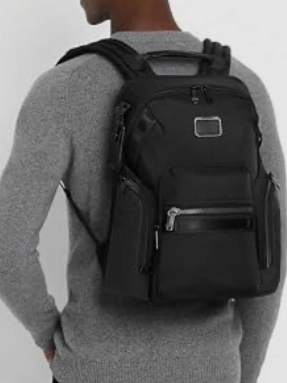 Tumi UNISEX Alpha T-Tech Dual-Tone Black Backpack
